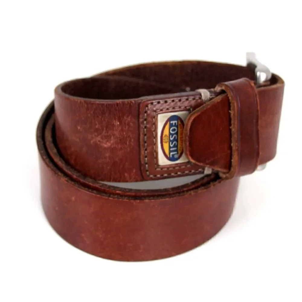 Fossil BROWN GENUINE LEATHER 1.5
